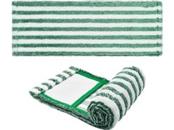 Té, Plato, 2 Paños Planos De Microfibra Lavables Compatibles Con Recambios Libman Para Fregona Húmeda Y Seca
