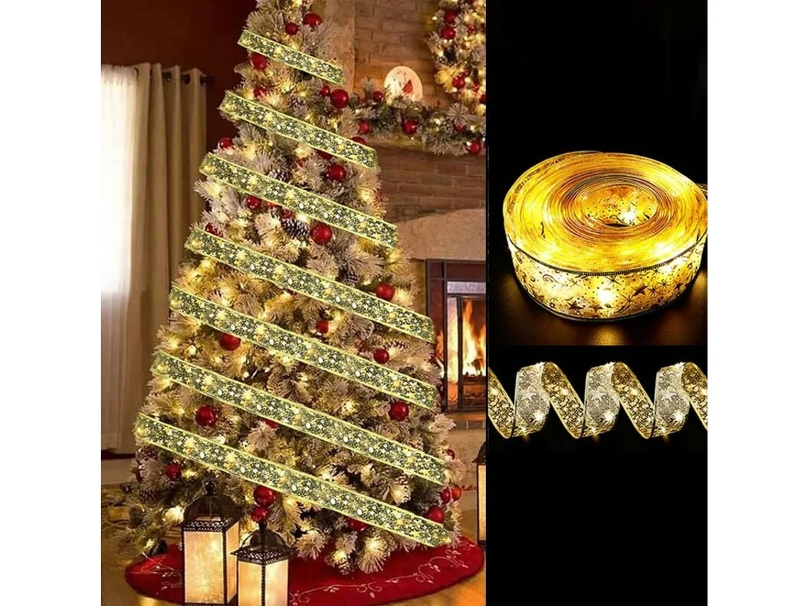 Cadena de luces LED navideñas, 16,5 pies RNEMITERY