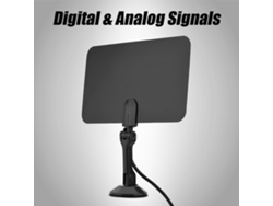 Antena de TV digital para interiores con señal fuerte amplificada 1080p