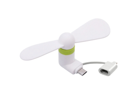 Mini Ventilador SLOWMOOSE Portátil para Smartphones (Blanco)