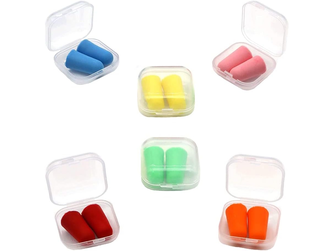 6 Pares De Tapones Para Los Oídos De Espuma Con Reducción De Ruido, Para Dormir/estudiar/viajar.