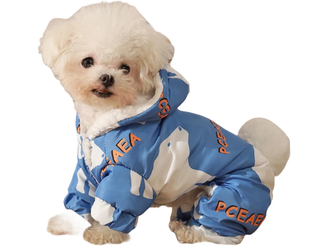 Ropa para perros de otoño e invierno, resistente a la suciedad, de algodón, cálida y elástica | Sin marca
