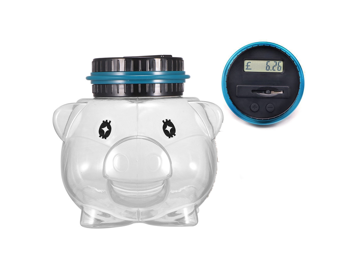 Dan26-caja Hucha Electrónica Contador De Monedas Con Pantalla Lcd Digital, Almacén De Dinero Para Ahorros
