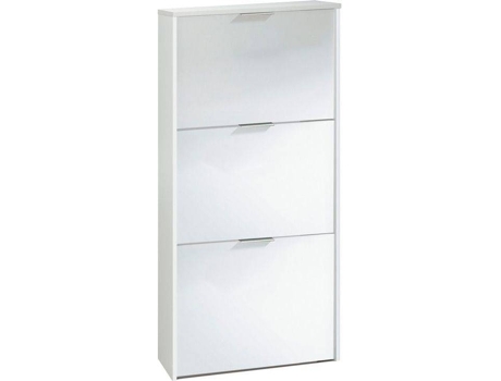 Zapatera HABITDESIGN 3 Madera Blanco (Blanco - Melamina - 60 x 113 x 22cm)