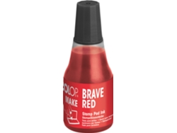 Tinta para Sello COLOP Make 25 Ml Rojo Valiente