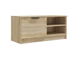 Mueble de TV en color roble Sonoma, MAISON EXCLUSIVE, fabricado en madera procesada (80x35x36,5 cm)
