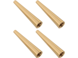 Juego De 4 Patas Cónicas De Latón De 60 Mm Para Muebles, Elevadores Decorativos Para