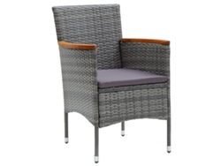 Maison Exclusive - Sillas De Comedor Para Jardín 4 Unidades Ratán Sintético Gris