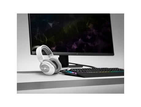 CORSAIR Hs55 Auriculares envolventes para juegos Micrófono omnidireccional blanco