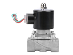 Válvula Solenoide Eléctrica De Acero Inoxidable 304 De 3/4 De Pulgada, Normalmente Cerrada, De Acción Directa, Para Agua, Aire Y Aceite, 24 V Cc.