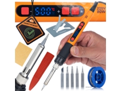 Soldador Orange Mastiff de 80 W con pantalla LCD | 180-500 °C | Kit 12 en 1