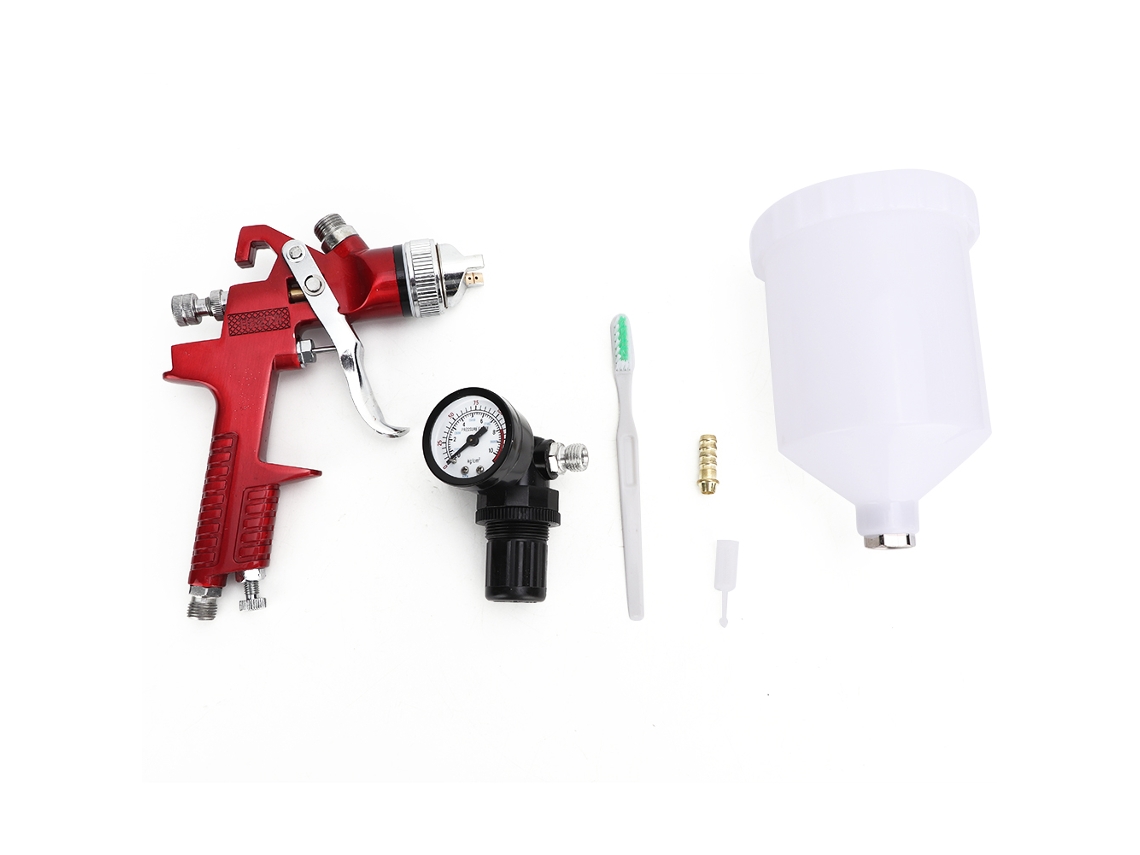 Pistola Pulverizadora Hvlp De 600 Ml Con Válvula De Presión Para Imprimación Y Reparación De Automóviles (1,4 Mm)