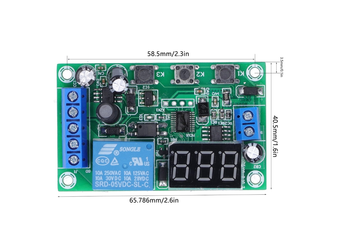 2026horizon-módulo De Detección De Corriente Cc Con Relé Y Display Digital Controlador De Motor 12v