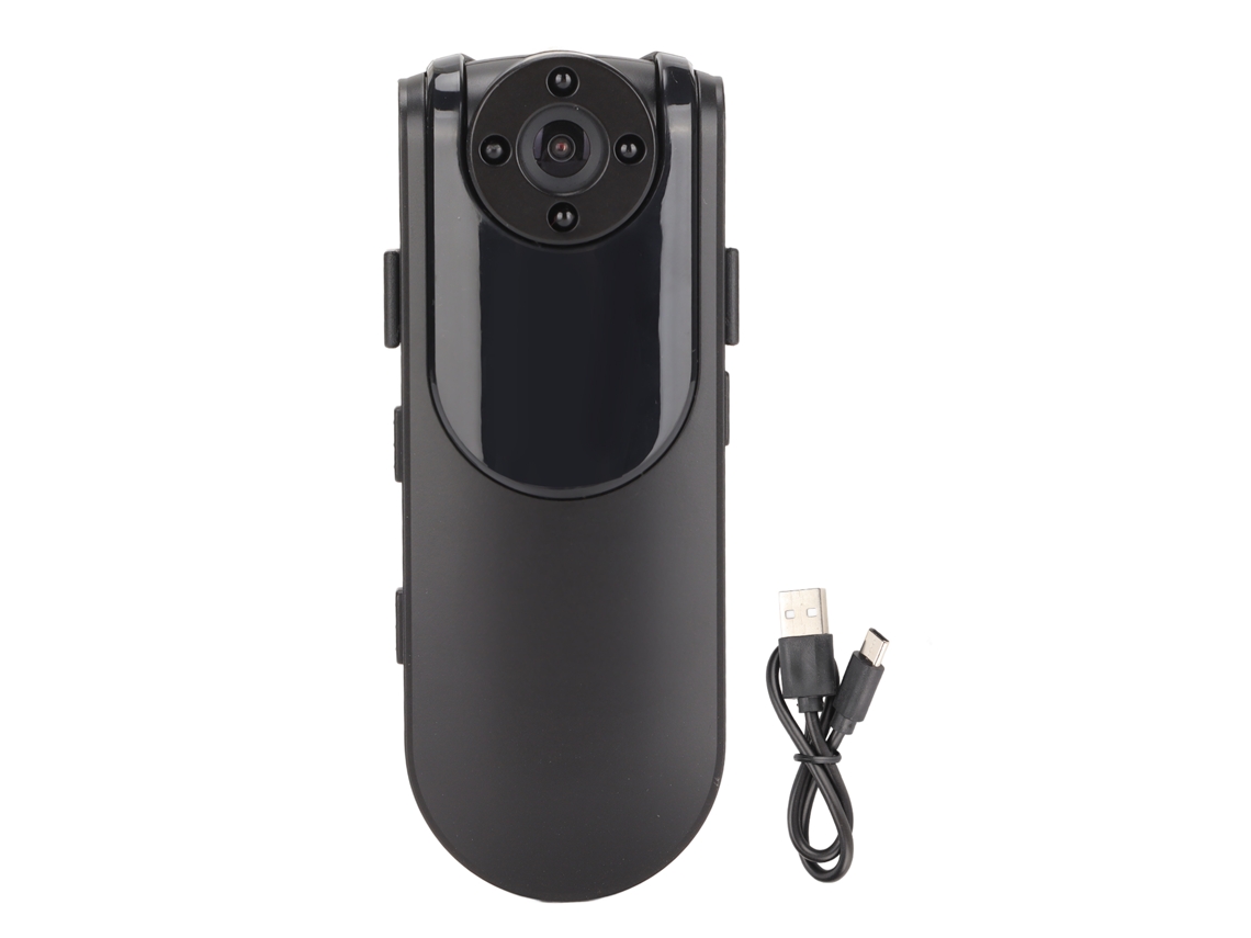 Cámara Corporal Portátil Hd Con Visión Nocturna, Grabación En Bucle, Wifi Y Grabador Av