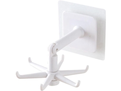 2026-repisa De Cocina Montada En Pared Con Ganchos Rotativos Para Utensilios, Blanco, 2 Piezas