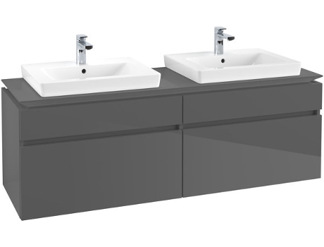 Mueble de tocador Villeroy &amp Boch Legato B677 1600x550x500mm 2 lavabos