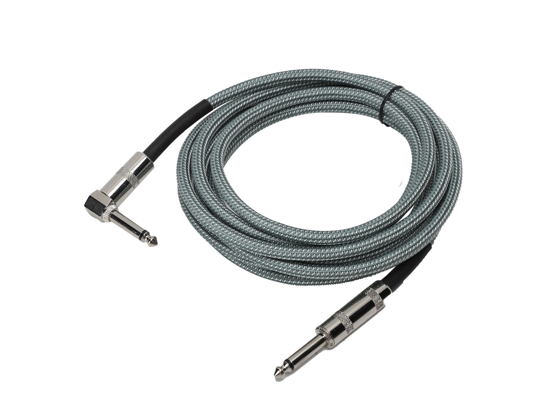 Cable de guitarra macho de 6,35 mm, 3 m, para instrumentos musicales, con cobre libre de oxígeno.