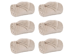 Mantitas De Sofá 6 Uds Beige 220 X 240 Cm Lana