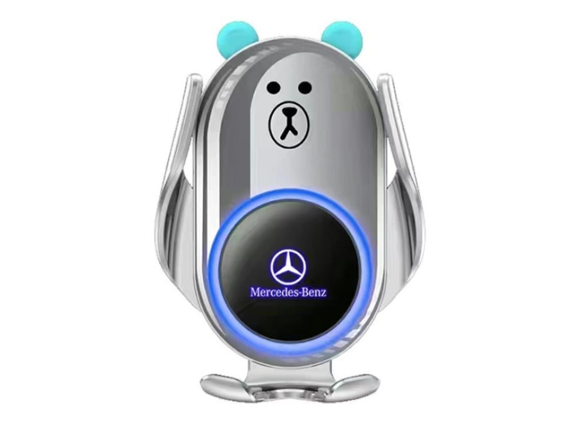 Cargador Sem Fio Carro Mercedes Benz Alça Fixação para Apple YEMAESRE Plateado