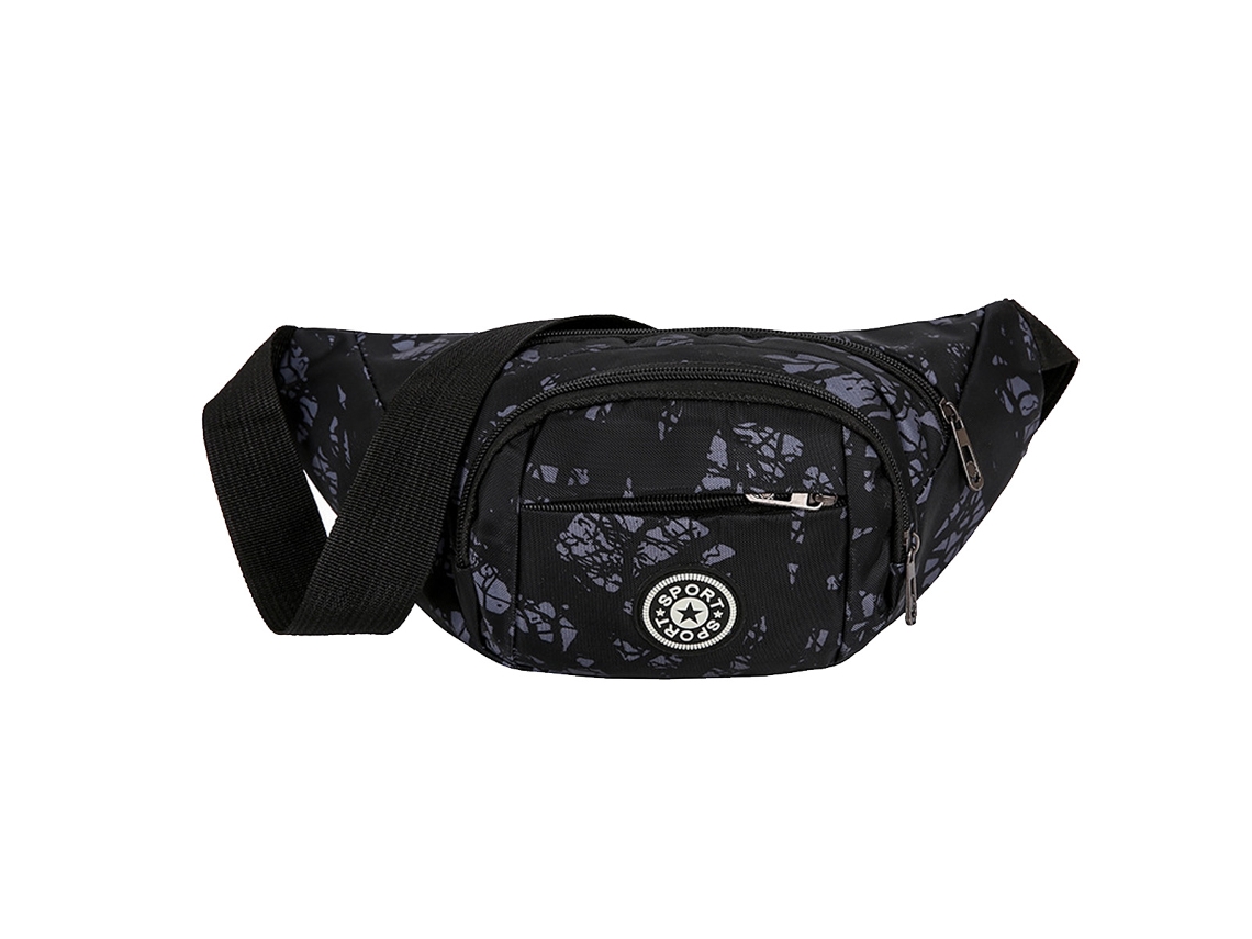 Bolso bandolera unisex para hombre y mujer, riñonera grande con correa ajustable