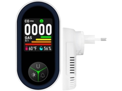 Detector Gas 4 En 1 Co Inflamable Temperatura Humedad