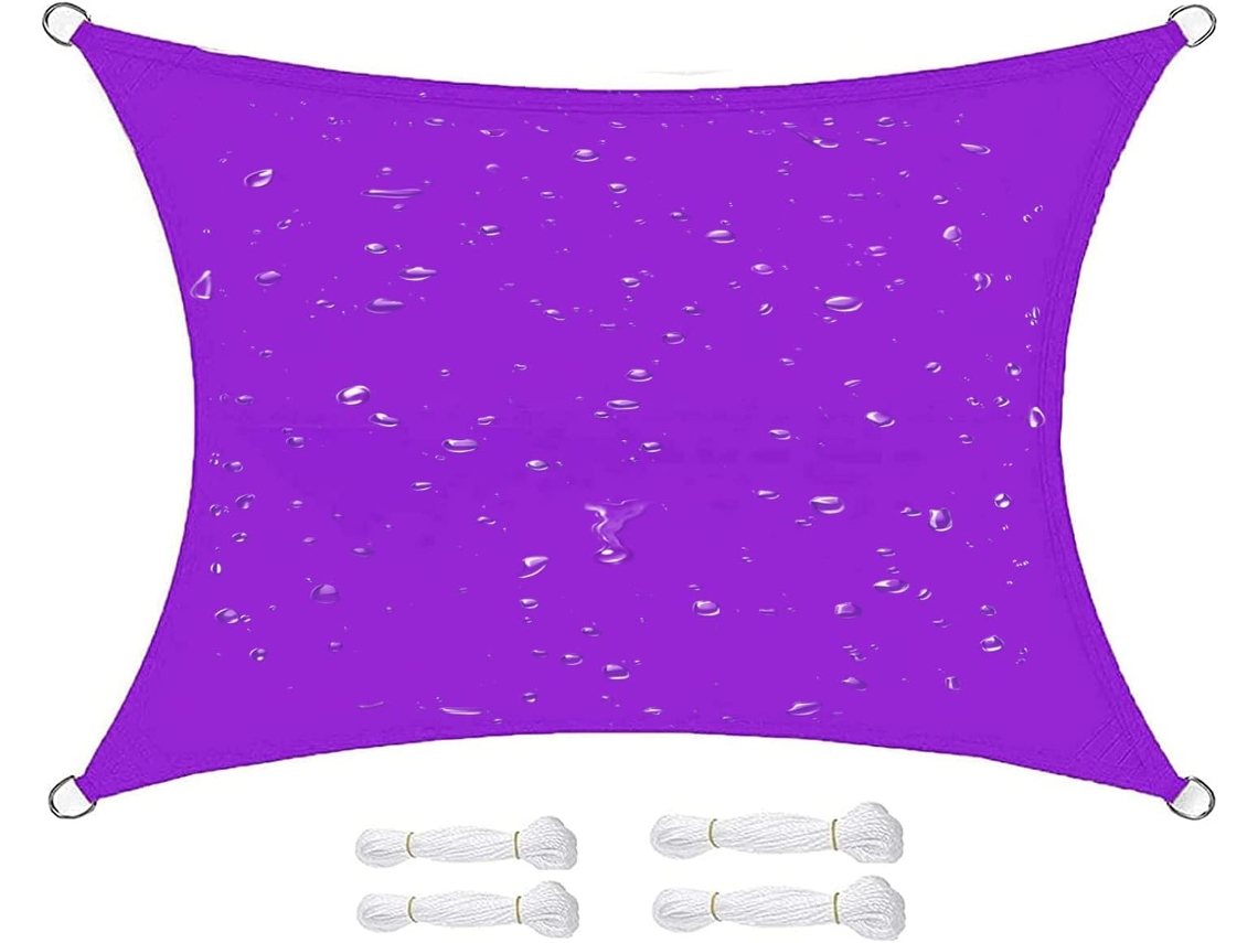 Vela De Sombra Rectangular Resistente Impermeable Uv, Transpirable,