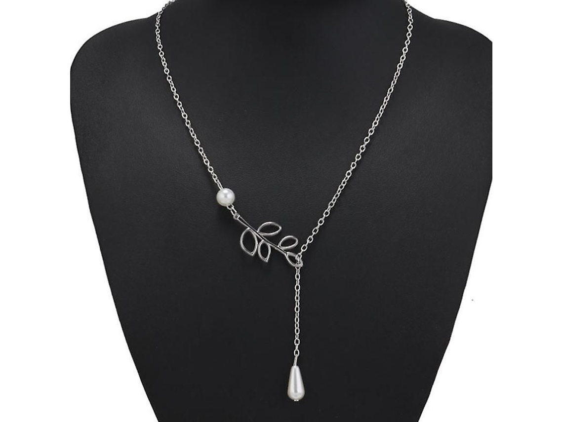 2026-2pcs Collares De Hoja Para Mujer Moda Al Aire Libre Diarios Adultos Plata