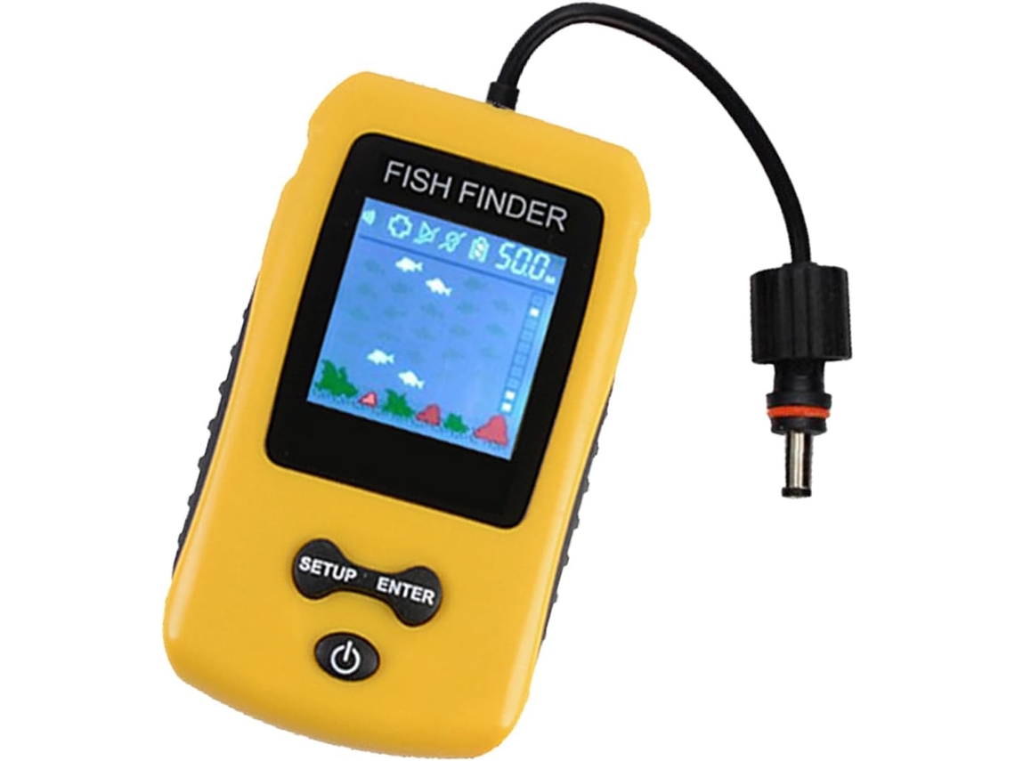 Sonda de pesca con lectura de profundidad y detección de picadas, herramienta para la pesca en el mar. SFUSHOS