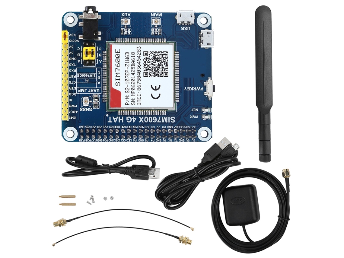 Módulo SIM7600E (comunicación LTE Cat‑1/GNSS, 3G/2G)