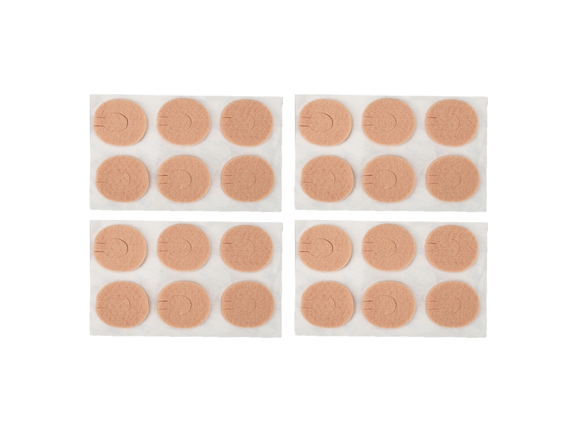 24 Protectores De Fieltro Para Callos En Los Pies Con Adhesivo Seguro, Suaves Y Cómodos Para Aliviar El Dolor.