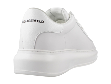 Zapatos Tablet de Hombre KARL LAGERFELD Kapri Mens Python Tecido Blanco (42)