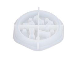 Molde De Silicona Diy Para Bandeja De Comida Para Perros, Resina Duradera, Patrón Práctico