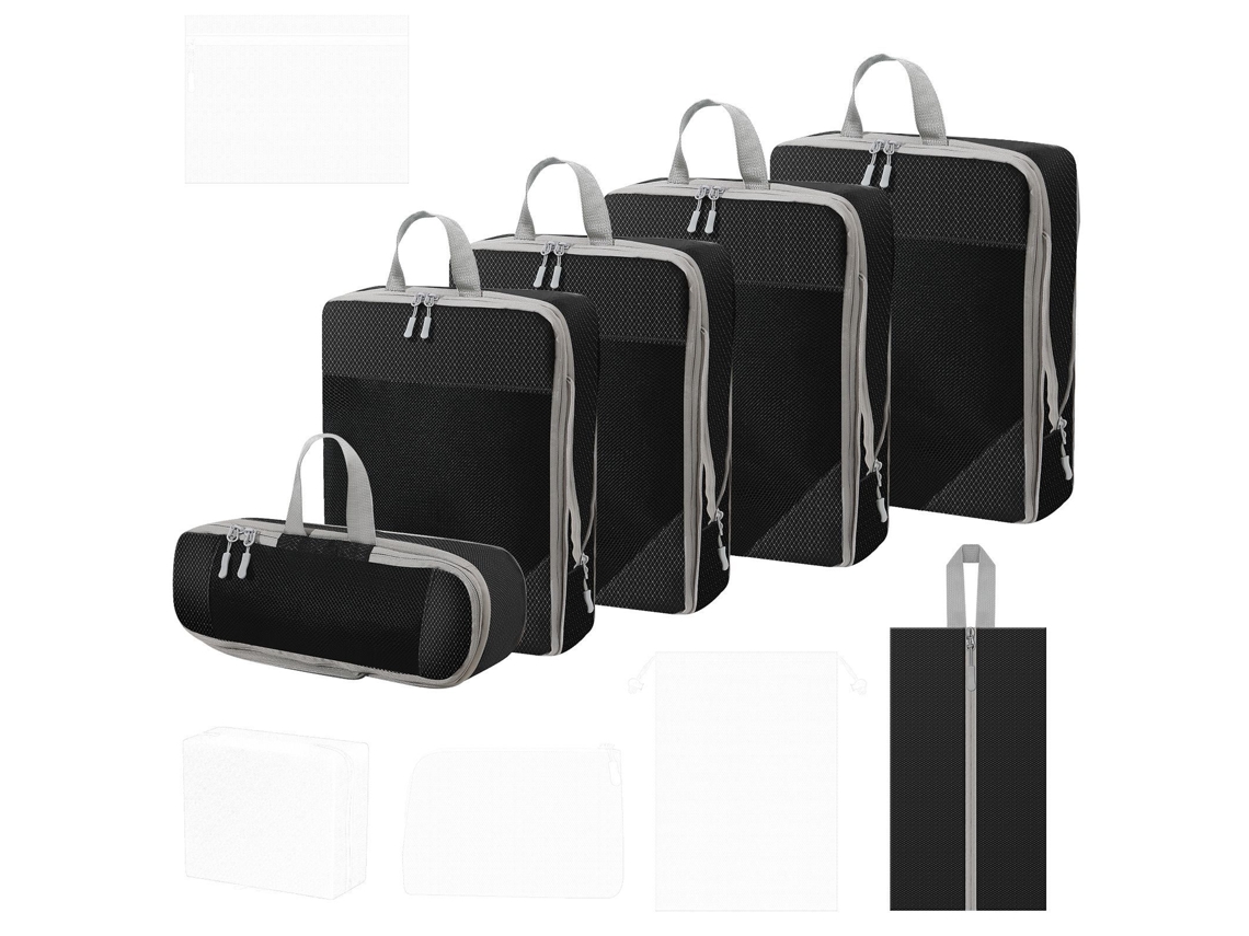 Juego De Organización De Clasificación De Ropa De 6 Piezas, Cubos De Embalaje De Viaje Que Ahorran Espacio CHRUI Black