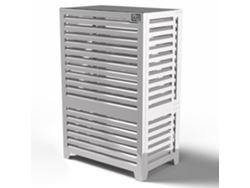 Cubierta Para Bomba De Calor - Big Blade - Blanco - De Pie Talla Vl (l 105cm - H 158cm - D 64cm) - Box Air Klima