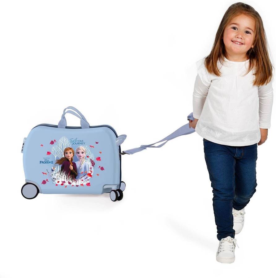 Frozen Trust Your journey maleta infantil azul 50x38x20 cms abs cierre combinación 38l 21kgs 4 ruedas equipaje de mano 50x38