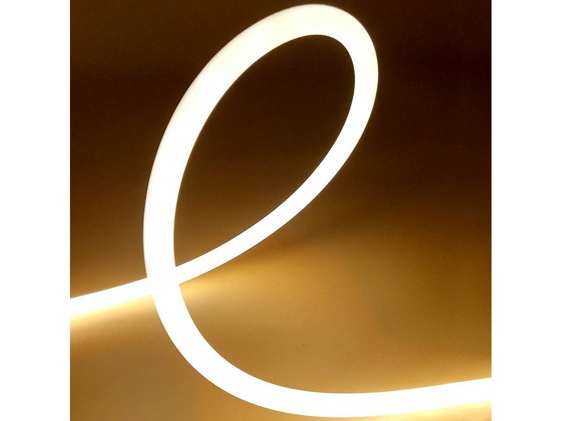 Luz Decorativa LEDBOX Neon Flex, Ø13mm, DC12V, 120Led/m, 5m, Ambar