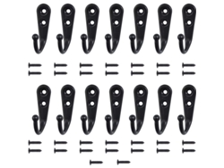 2026-14 Ganchos De Pared Con 30 Tornillos Para Colgar Abrigos, Toallas, Ropa, Sombreros, Llaves Y Tazas