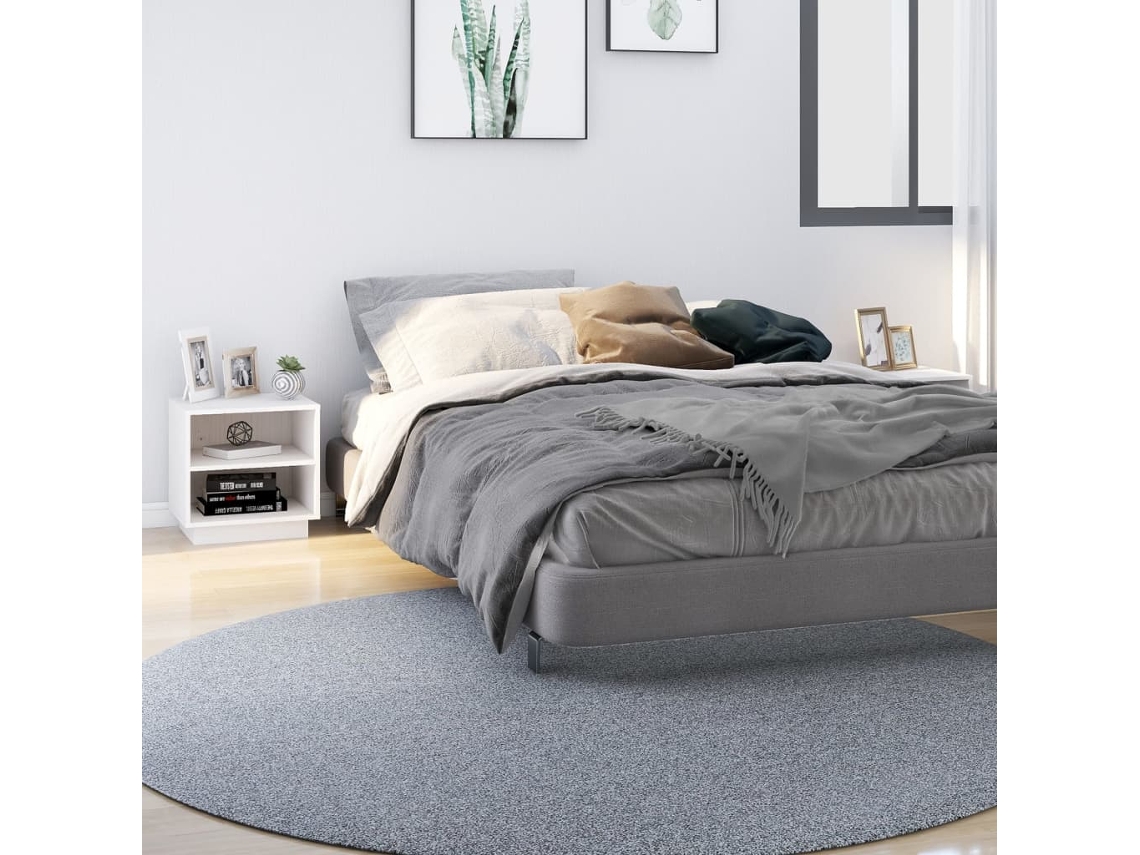 Mesitas de Noche LOVELY HOME Mesinha 2 Pcs 40X34X40 Cm Pinho Maciço Branco