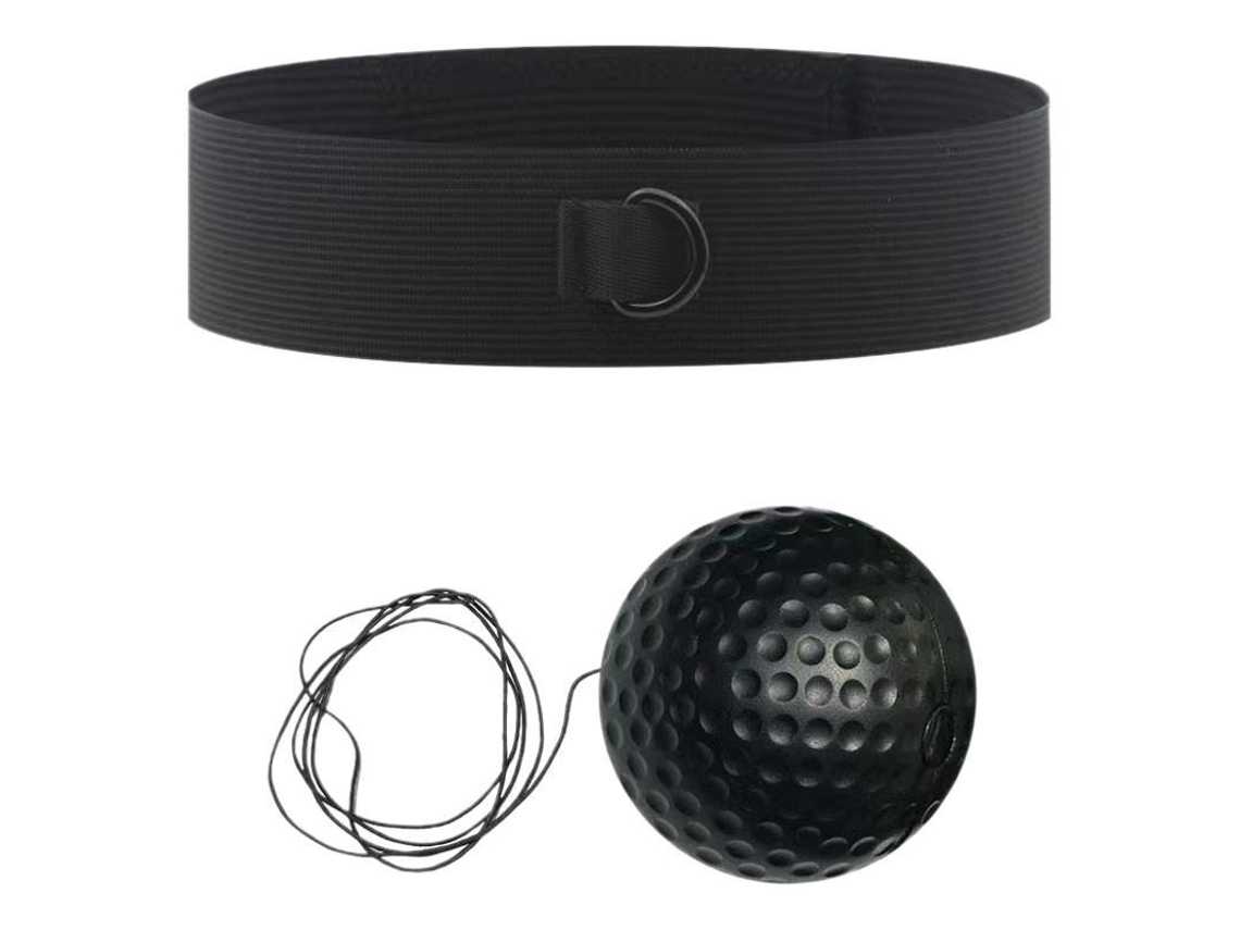 Pelota de entrenamiento de velocidad para boxeo con diadema, ideal para boxeo y entrenamiento físico Siurn (negra)