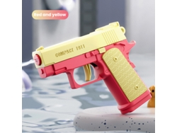 Minipistola De Agua M1191 (roja Y Amarilla) - Pistola No Eléctrica - Juguete De Tiro Para Niños Y Niñas