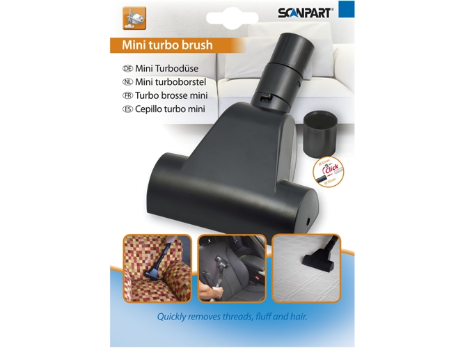 Mini Turbo Cepillo SCANPART - Negro