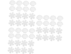 Juego de 6 pegatinas para baño, escaleras, piscinas, PEVA y PU. No compatible con duchas. Slowmoose