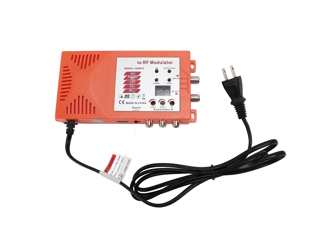 Modulador De Interfaz Multimedia Hd Para Rf, Convertidor Av A Coaxial, Compatible Con Pal Ntsc 1080p, Enchufe Estadounidense, 100-240 V.