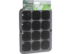 Bandeja Sembradora Para 12 Vasos Set de 3 Piezas PRO GARDEN (18,5x14x5,5cm)