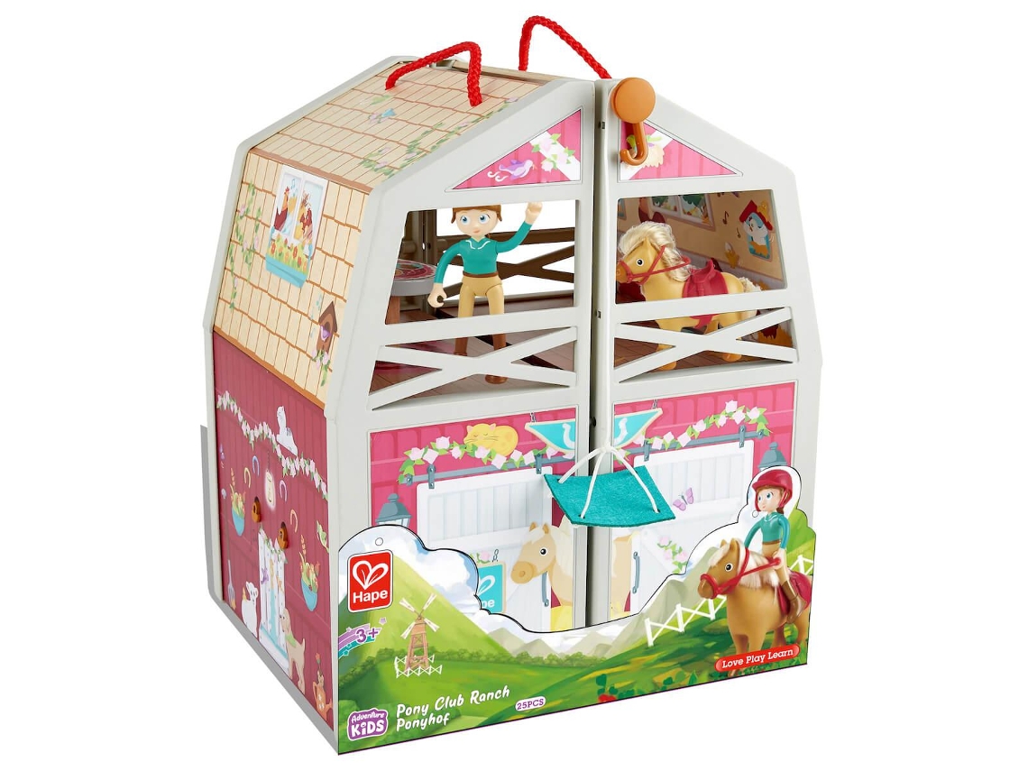 Casa de Muñecas HAPE Rancho Club de Poni (3 Años)