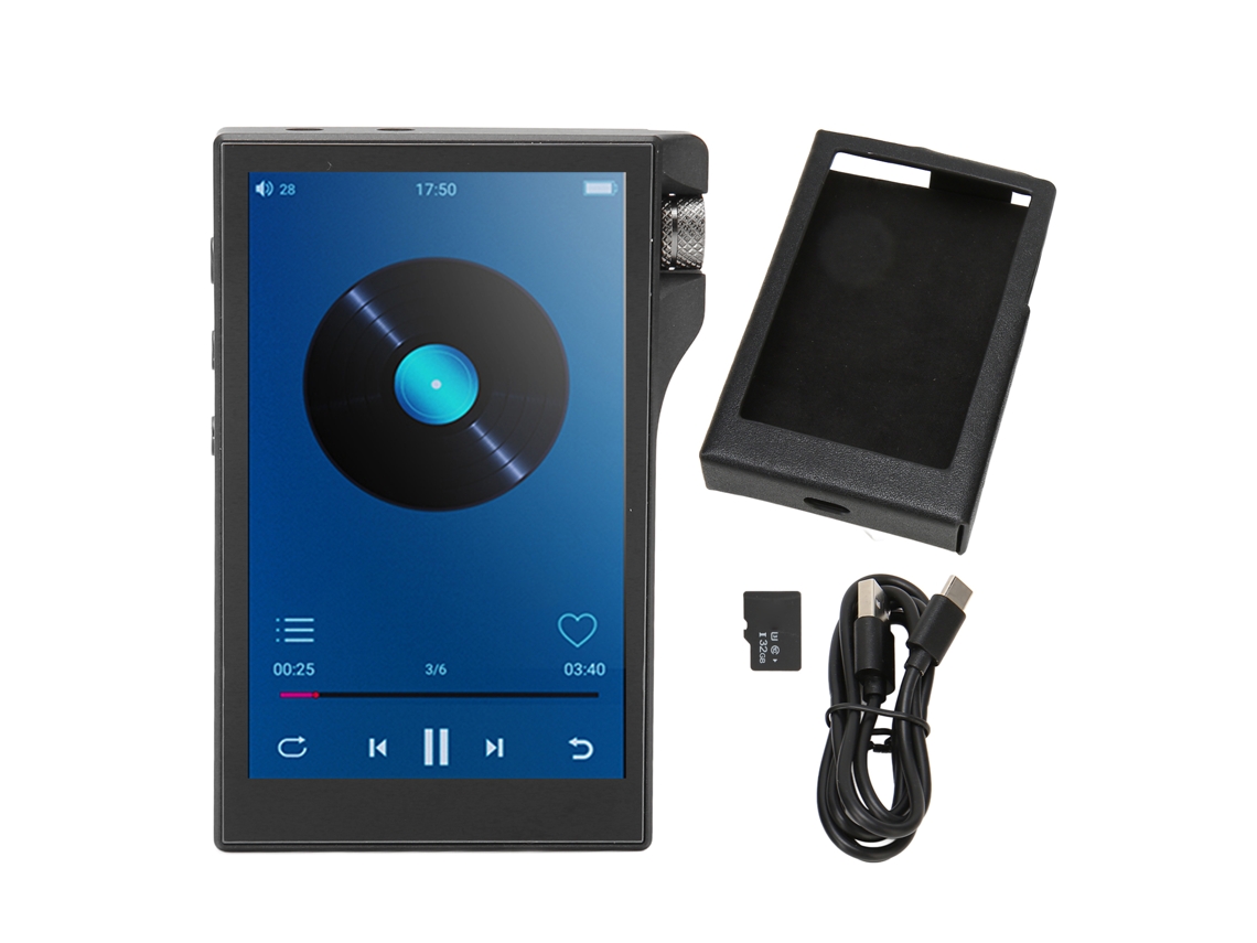 Reproductor de audio con pantalla táctil IPS de 4 pulgadas y 16 GB de RAM