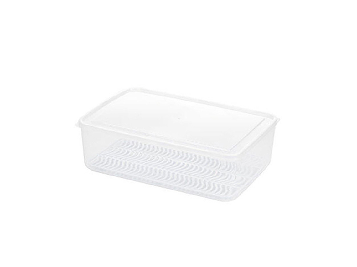 Contenedor Apilable Transparente De Pp Para Almacenar Alimentos Con Bandeja De Drenaje Para Refrigerador.