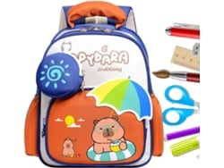 Mochila Capybara de gran capacidad | Estilo adorable | Mochila infantil con correas transpirables para libros, botellas y más.
