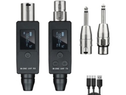 Convertidor Transmisor-receptor De Micrófono Inalámbrico Uhf Para Adaptador De Guitarra Dinámica