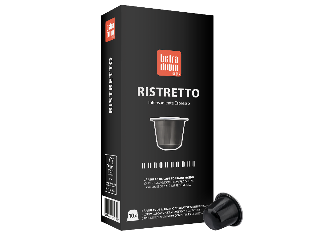 Cápsulas BEIRA DOURO CAFÉS Ristretto compatibles Nespresso Pack 10 x 10